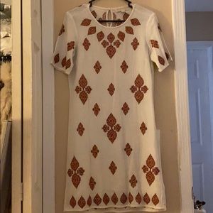 Michael Kors Cotton Embroidered Shift Dress
